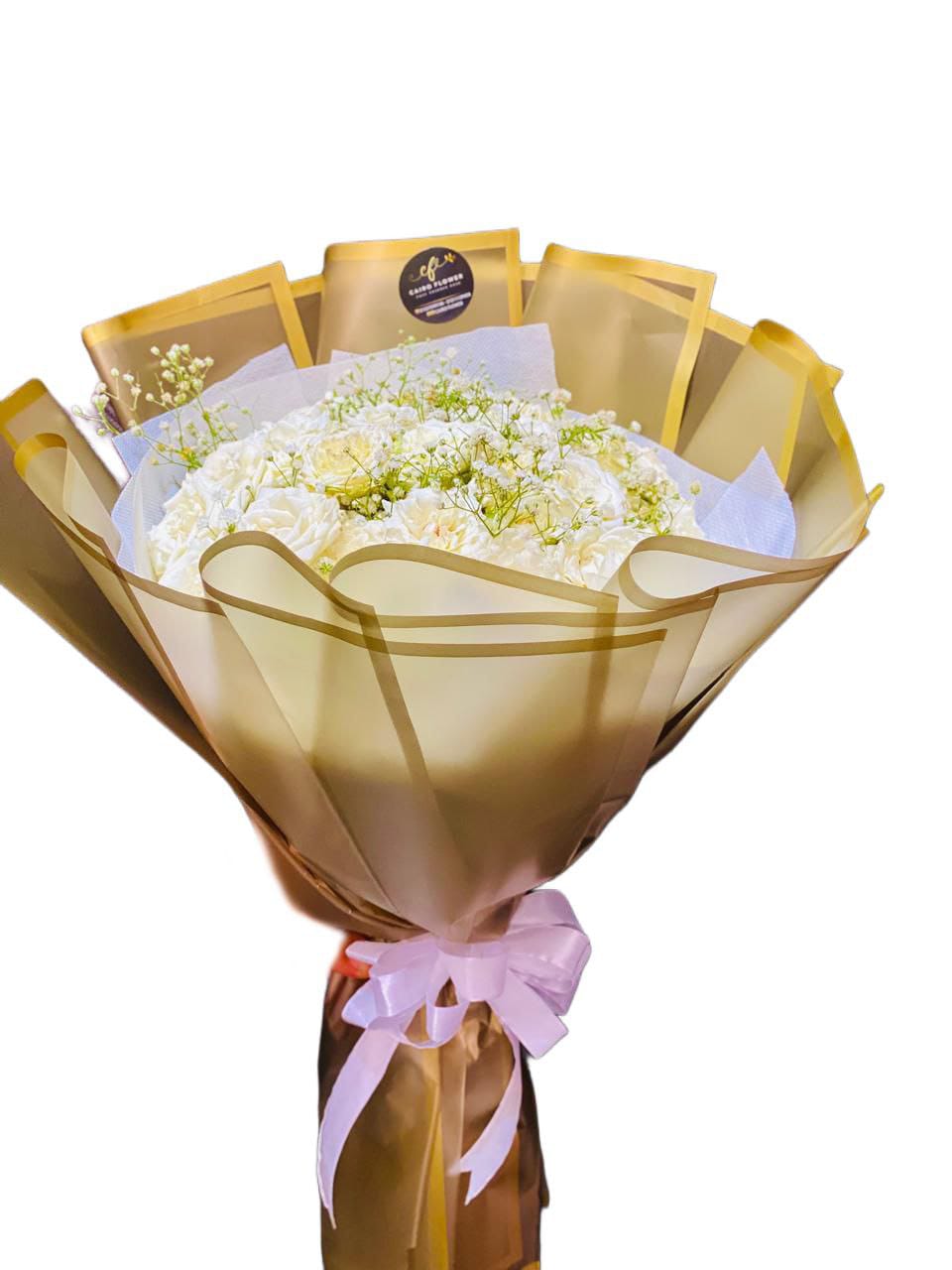 "Whisper of Purity" – Elegant White Bouquet