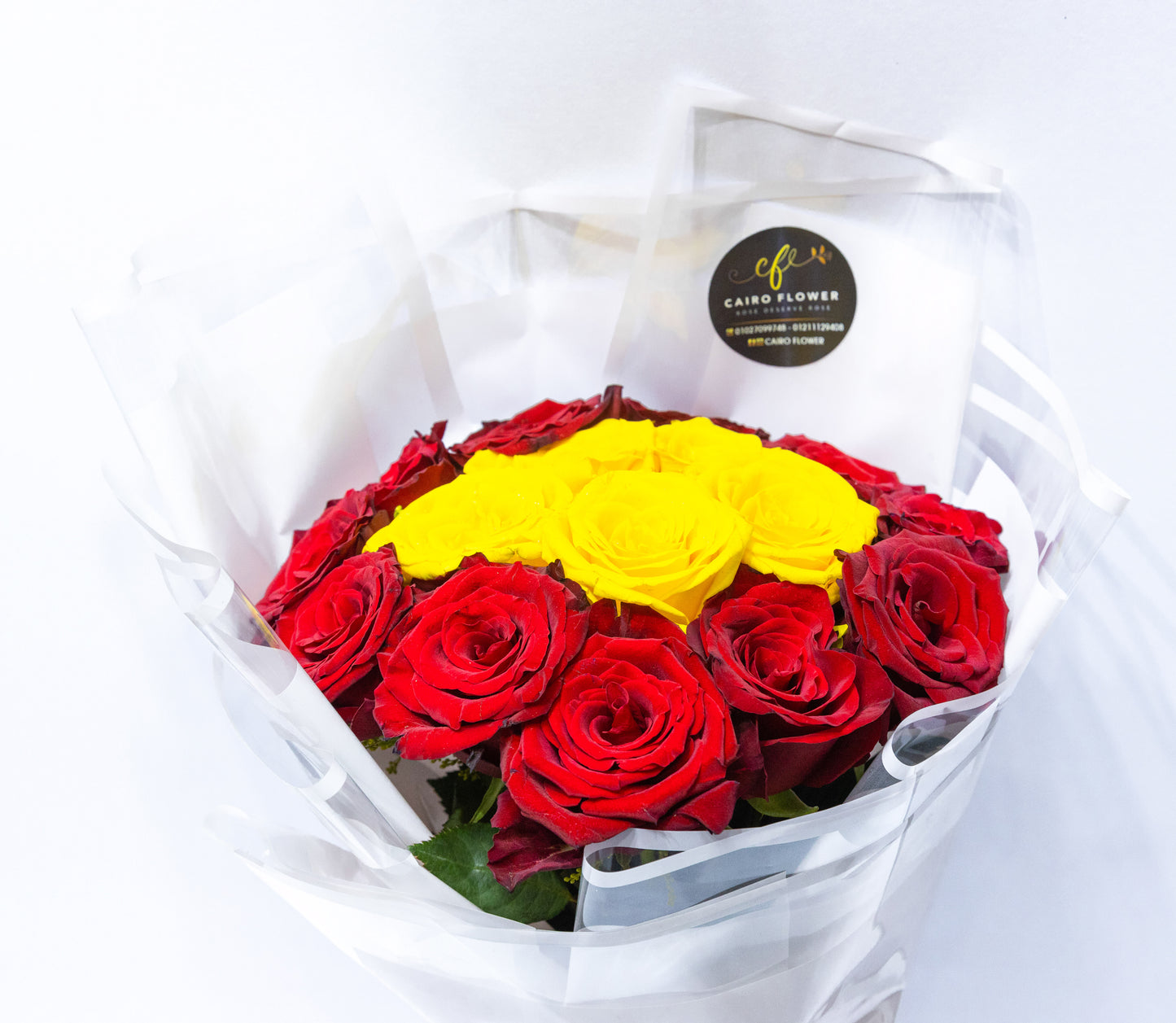 Red & Yellow Rose Harmony Bouquet