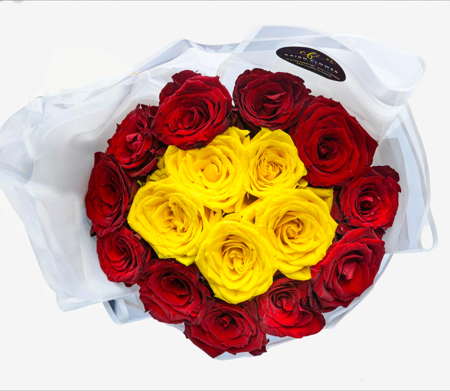 Red & Yellow Rose Harmony Bouquet