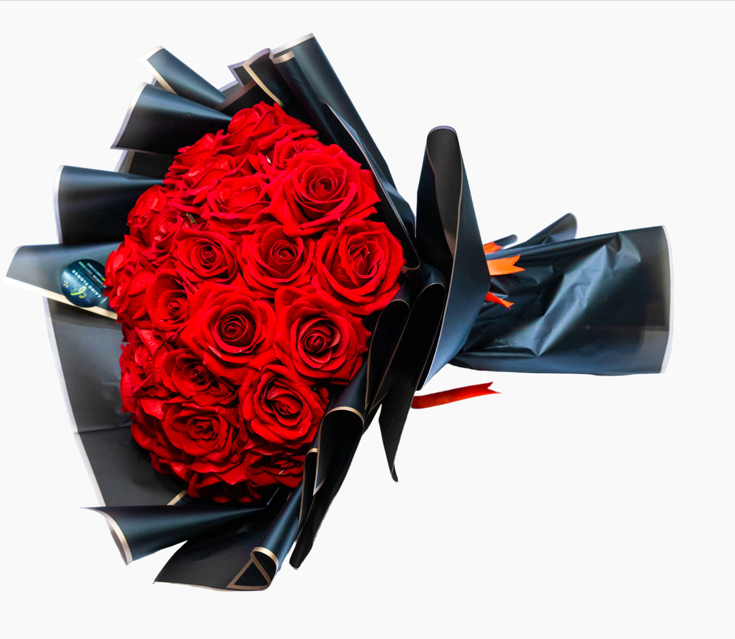 Midnight Passion Bouquet – Classic Red Roses