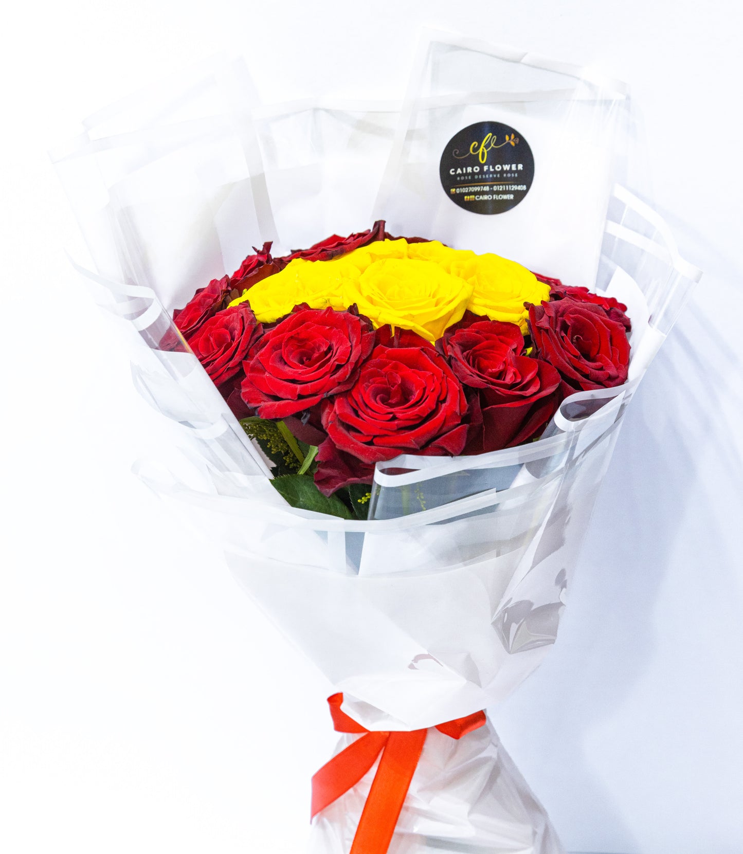 Red & Yellow Rose Harmony Bouquet