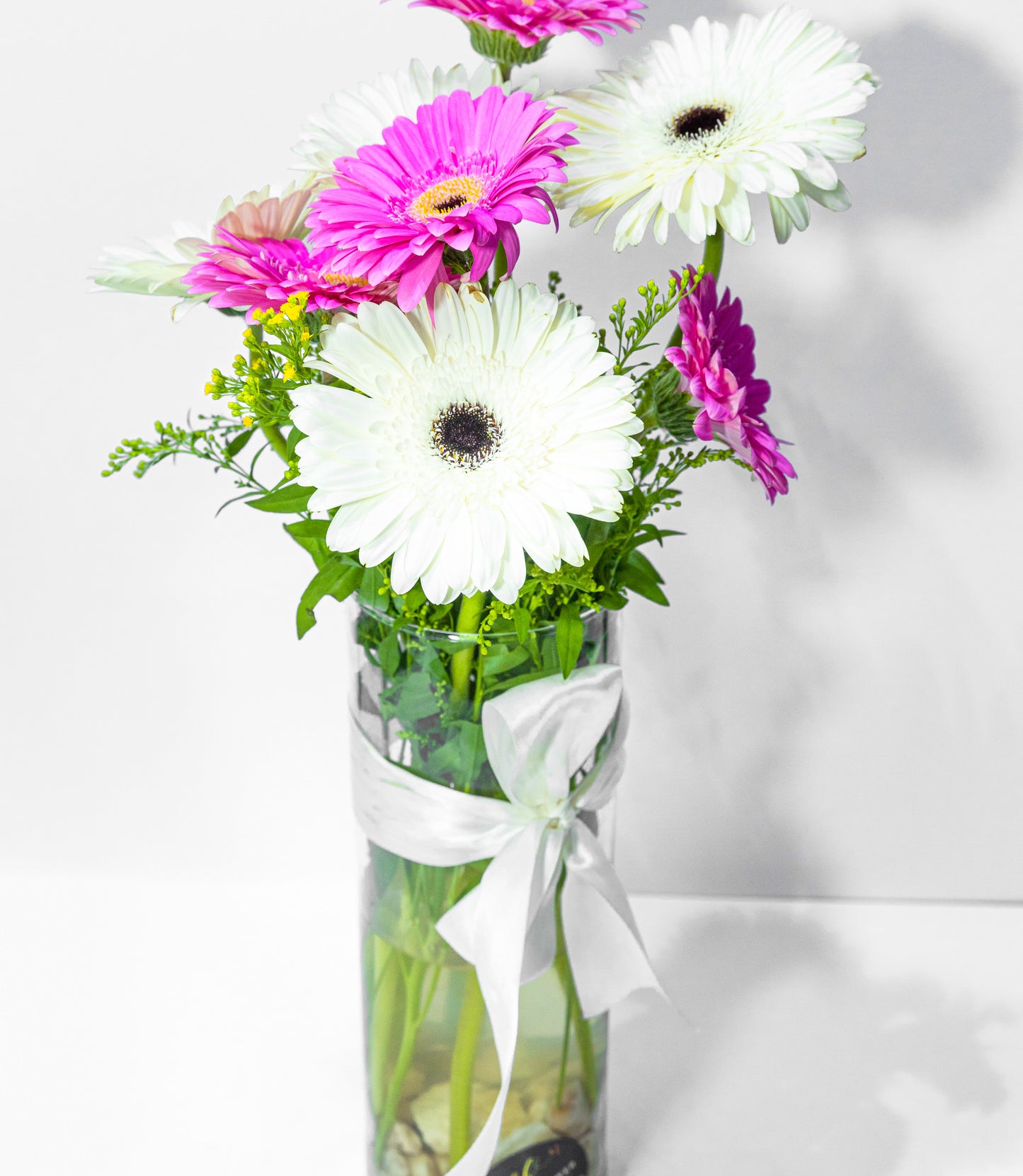 Gentle Grace – Gerbera Arrangement in Tall Vase