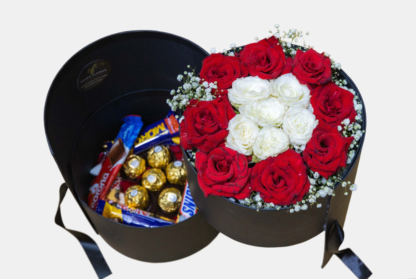 Luxury Love Box – Roses & Chocolates Combo