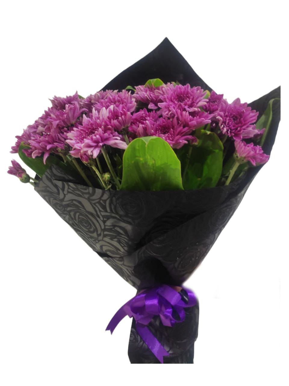 Elegant Purple Chrysanthemum Bouquet