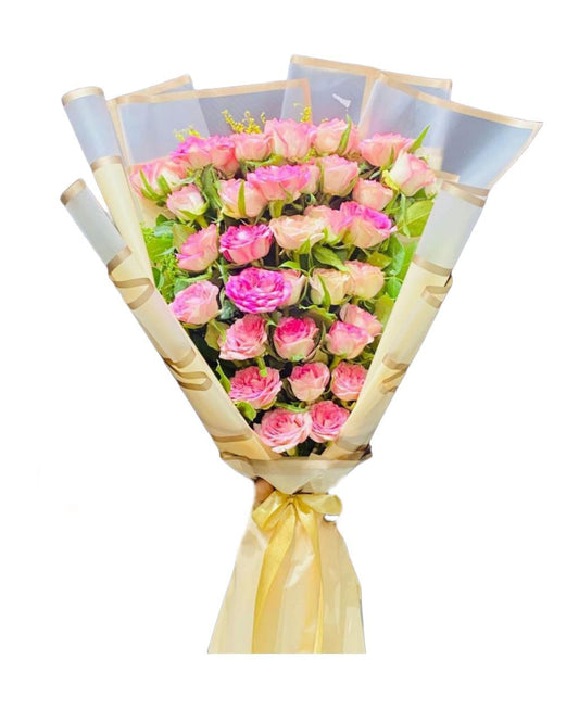 “Radiant Pink Gradient Bouquet”