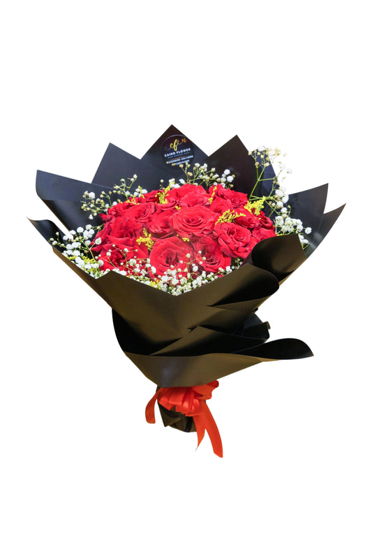 Crimson Passion – Red Rose Bouquet