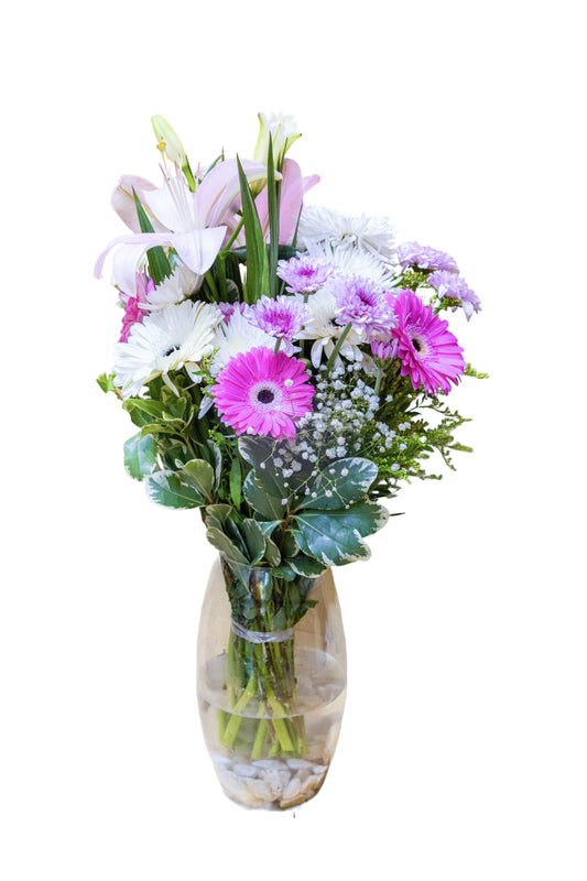 Serenity in Bloom – Vase Flower Arrangement