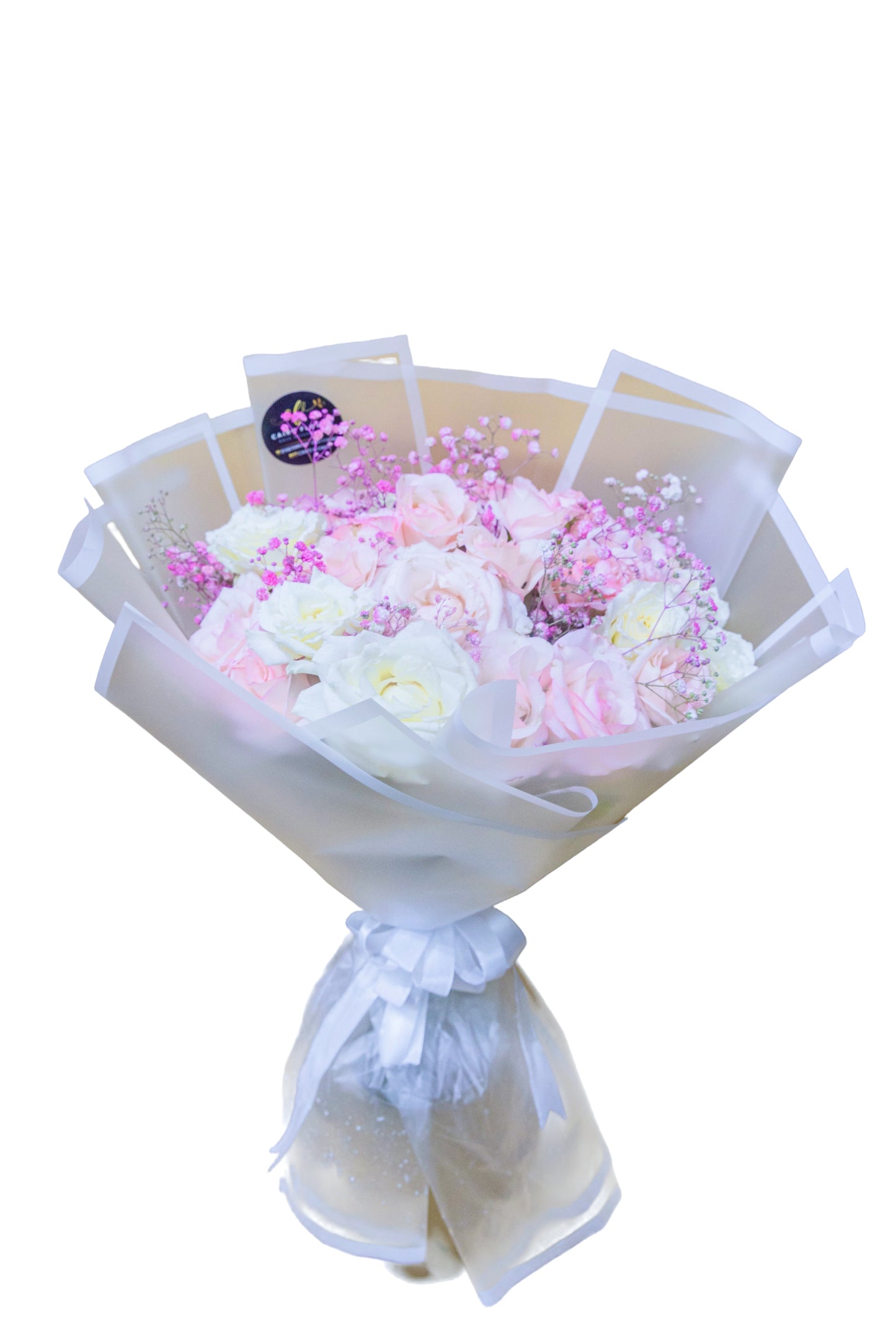 Blush Bloom – Soft Pink & White Bouquet