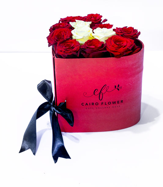 Heartfelt Elegance Gift Box – Roses, Chocolates & Perfume