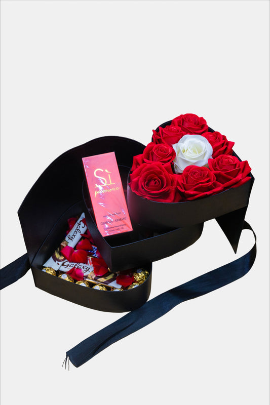 luxury imported 3 tier heart gift box