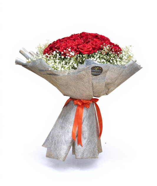 Timeless Passion – Red Rose Bouquet