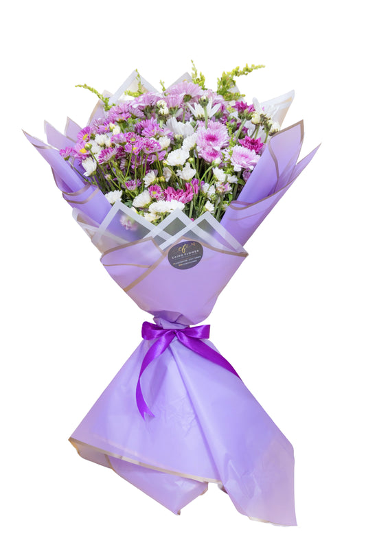 Lavender Bliss – Mixed Daisy Charm