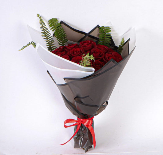 Elegant Passion – Red Imported Roses