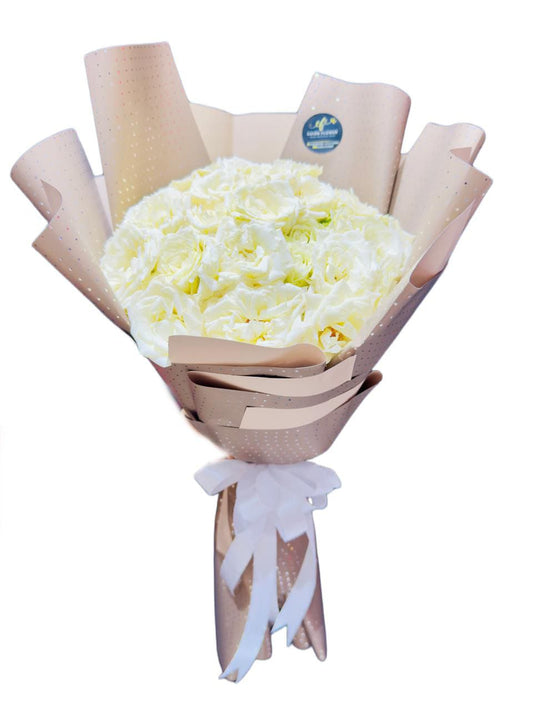 “Pure White Serenity Bouquet”