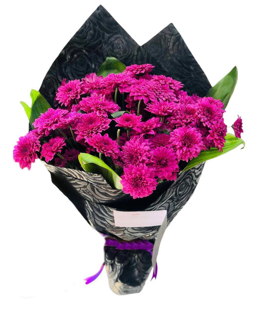 Elegant Purple Chrysanthemum Bouquet