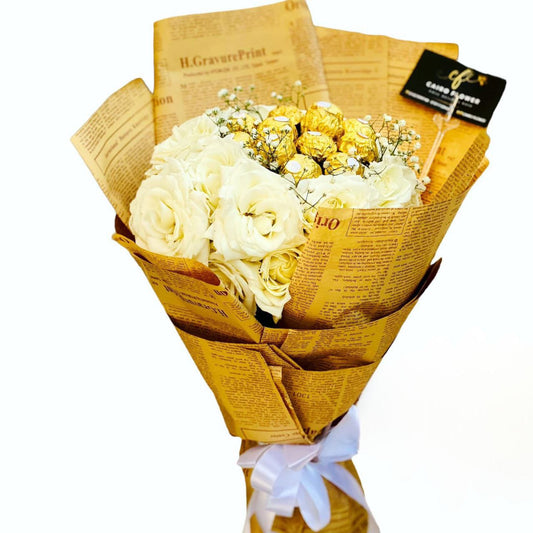 A Touch of White & Golden Elegance